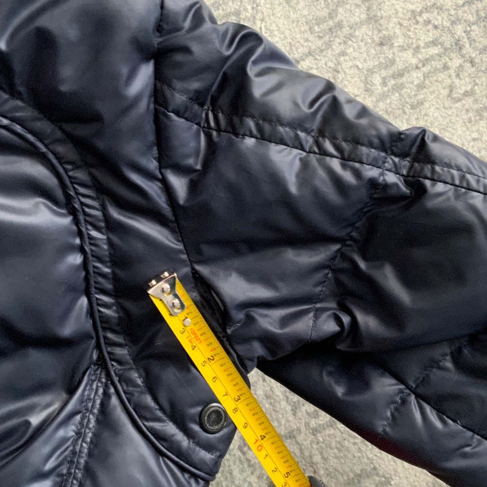 Rudsak Dark Navy long fitted quilted puffer coat size M - Picture 13 of 13